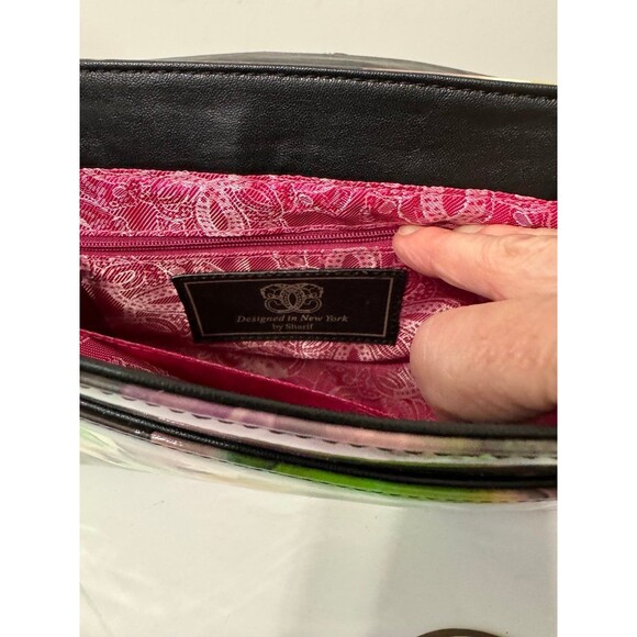 SHARIF ORIGINAL LACQUERED LEATHER SNAKES AND FEATHERS CROSSBODY NEW VERY RARE - Picture 10 of 11